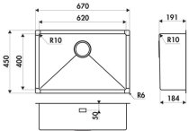 VIBRATO EVSP55IND1 Stainless-steel linen