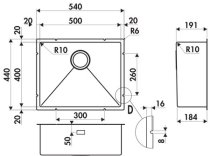 VIBRATO EVSP57IND1 Stainless-steel linen