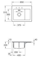 Subway 45 Compact left Ivory 331202FU