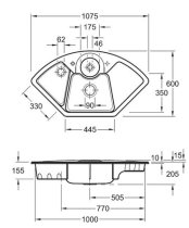 Solo corner White Alpin 670802R1