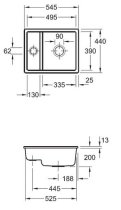 Subway 60 XU Undercounter Ivory 675802FU